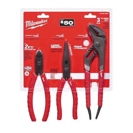 Milwaukee Tool 3 PC. PLIERS KIT 48-22-6331